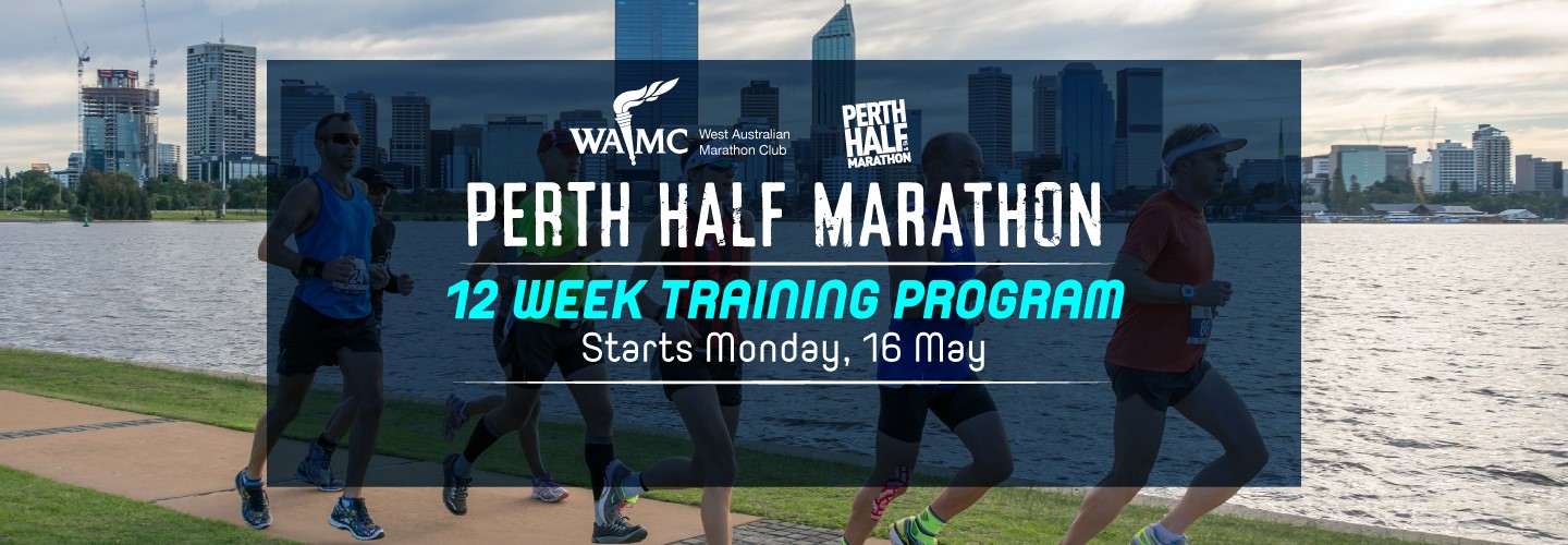 WAMC Perth Half Marathon Training Program banner