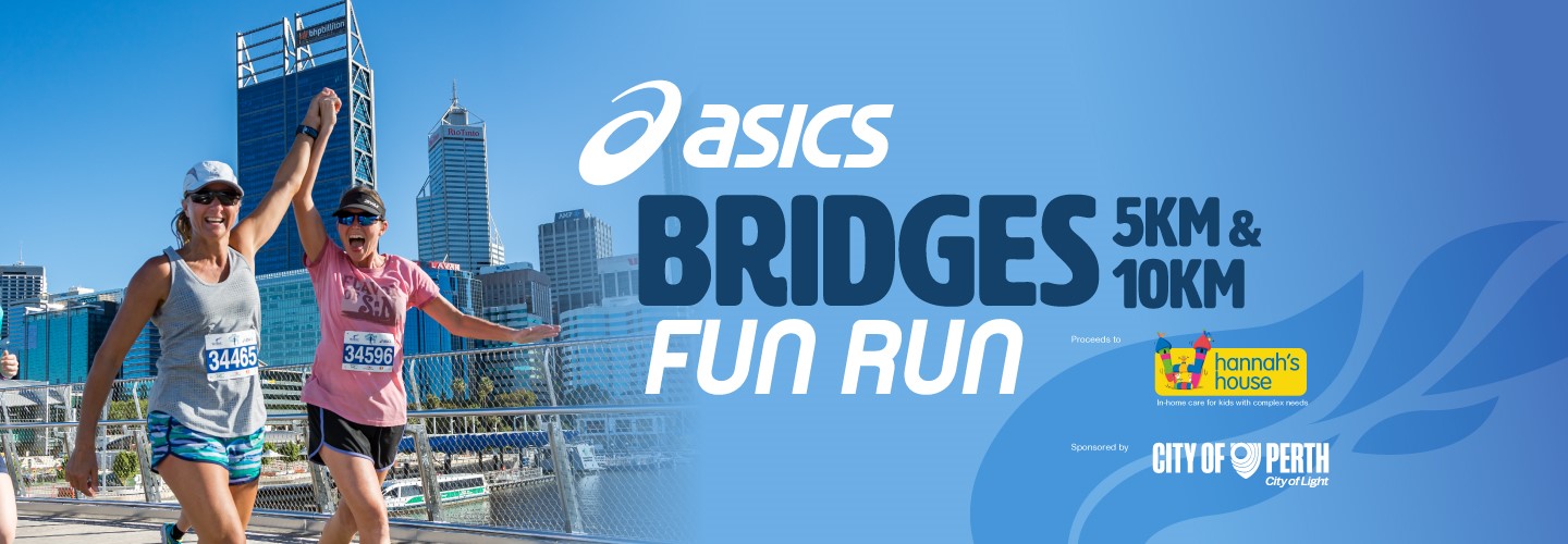 Asics Bridges Fun Run banner