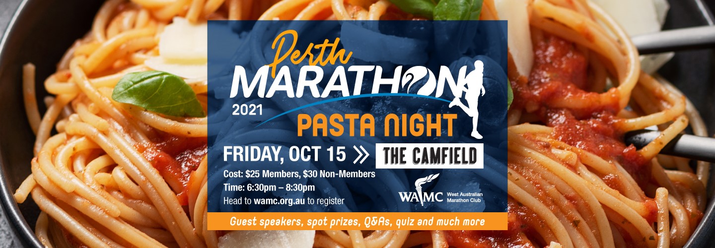Event details for Perth Marathon Pasta Night West Australian Marathon