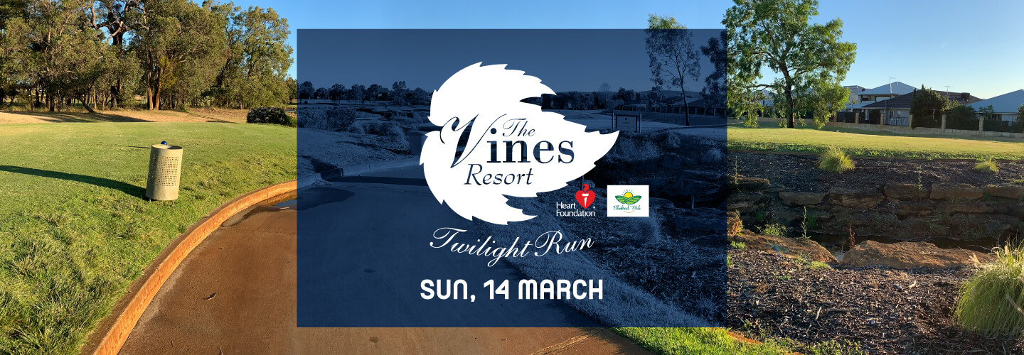 The Vines Twilight Run hosted by Ellenbrook Mile banner